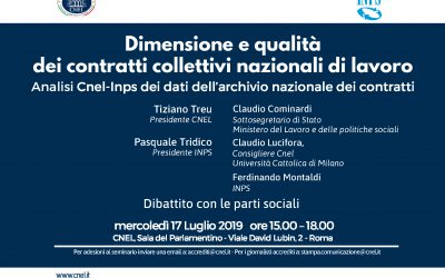 Dimensione e qualità dei contratti collettivi nazionali di lavoro