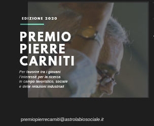 Premio Pierre Carniti 2020