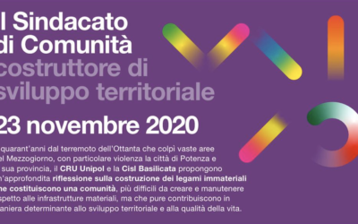 Il Sindacato di Comunità costruttore di sviluppo territoriale – 23 Novembre 2020