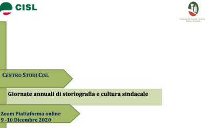 La cultura sindacale in divenire della Cisl: apporti, esperienze, relazioni transnazionali in settanta anni di storia