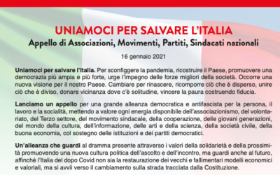 Uniamoci per salvare l’Italia