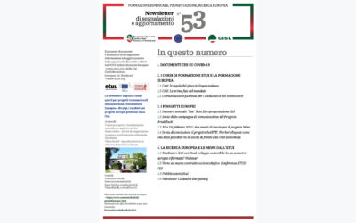 Newsletter Formazione Progettazione Ricerca Europea N°53