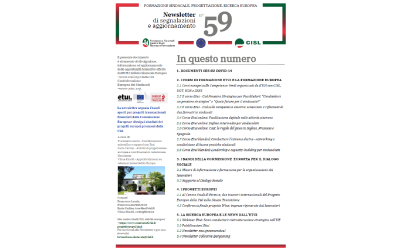 Newsletter Formazione Progettazione Ricerca Europea N°59