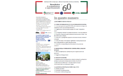 Newsletter Formazione Progettazione Ricerca Europea N°60