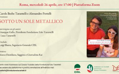 Roma, mercoledì 26 aprile, ore 17:00 | Piattaforma Zoom