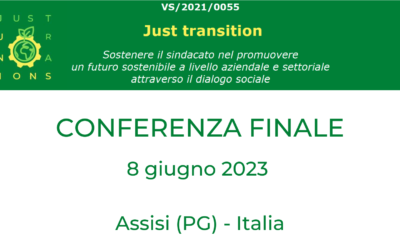 Progetto europeo Just Transition: l’8 giugno ad Assisi, la conferenza finale