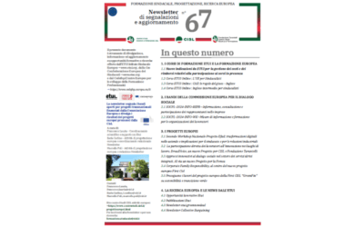 Newsletter Formazione Progettazione Ricerca Europea N°67